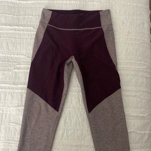 Two toned Outdoor Voices leggings. In decent condition.